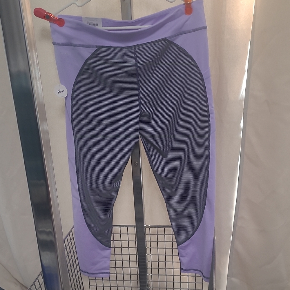 Xersion Purple and Black Leggings